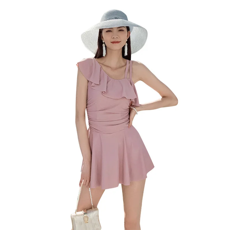 

Badpak Plus Size Trendy One Piece Swimsuits Women Summer 2020 Biquini Swim Swimsuit Female One-Piece Slimming Fused Biquinis