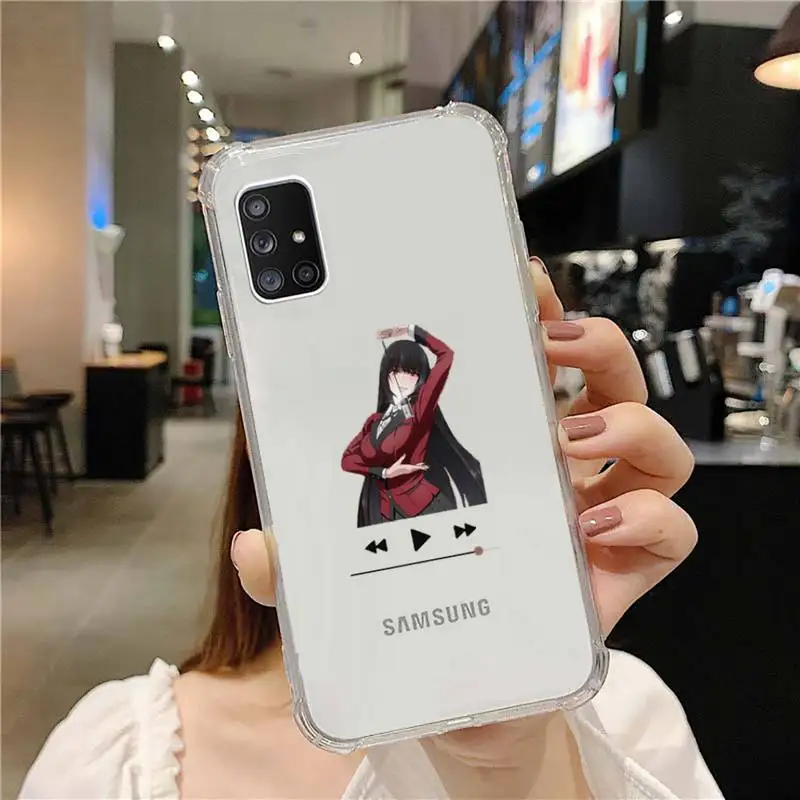 

Kakegurui Jabami Yumeko Phone Case Transparent For Samsung S A M J 21 20 50 30 60 5 7 51 71 90 11 10 J710 e p PLUS Prime 5G
