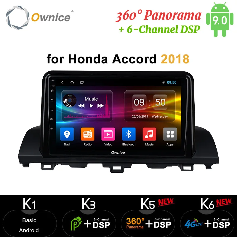Ownice 360 Pano ram 4G RAM Android 9 0 64G Автомобильный DVD IPS Радио мультимедийный плеер GPS Navi LTE