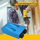 7 шт. 6810 мм карманный зажим для отверстия деревообрабатывающий направляющий скошенный сверлильный станок угловой направляющий сверло Электроинструмент 15 градусов Угловое устройство