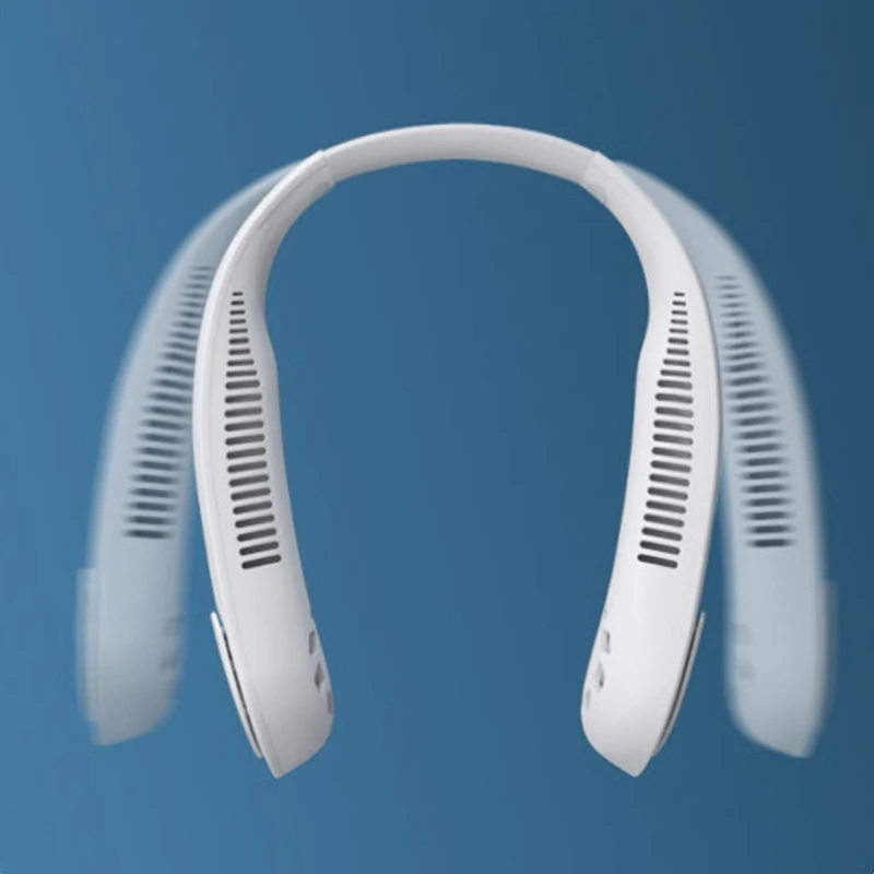 

3 Speeds Portable Neck Fan Hands Free Hanging Fan Rechargeable 9000mAh Battery Wearable Personal Fan for Summer