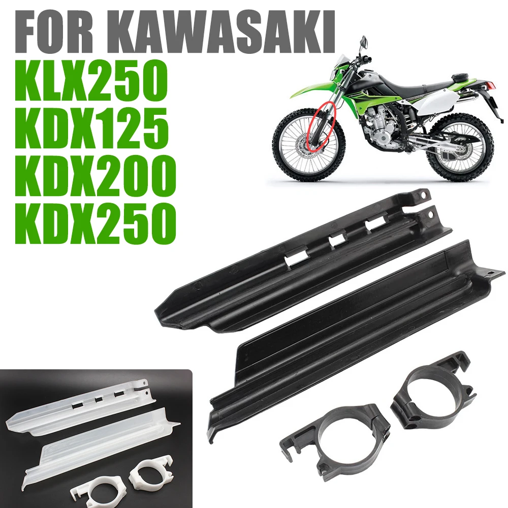 Motorcycle Front Shock Absorbe Guards Protectors Lower Fork Cover Set For Kawasaki KLX250 KLX 250 KDX250 KDX 125 200 Accessories