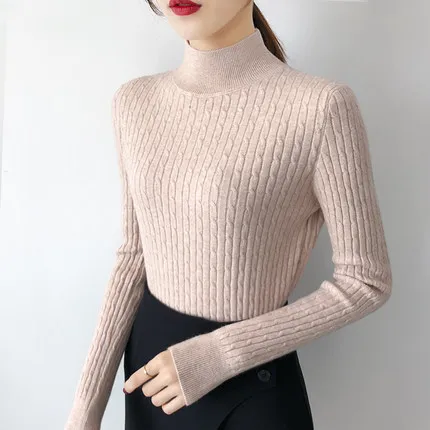 OHCLOTHING весенний корейский короткий Универсальный Зимний свитер вязаная рубашка с длинным рукавом свободный женский свитер пуловер - Цвет: X X