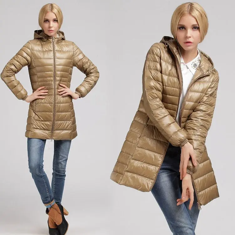 7XL 8XL плюс длинный пуховик женский зимний ультра легкий пуховик женский с капюшоном пуховик женский большой размер пальто