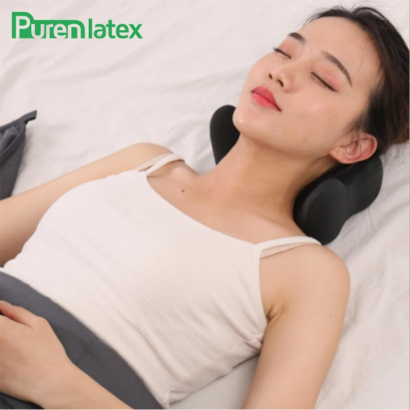 PurenLatex массажер для шеи Ортопедическая подушка гравитационная растягивающаяся