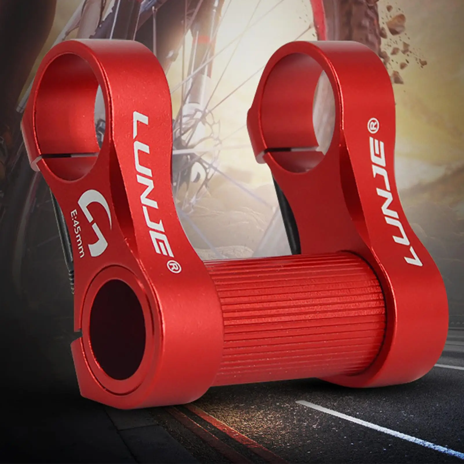 

25.4mm Bicycle Handlebar Extension adjustable double stem folding bike stem BMX stem riser bicycle handlebar stem extender