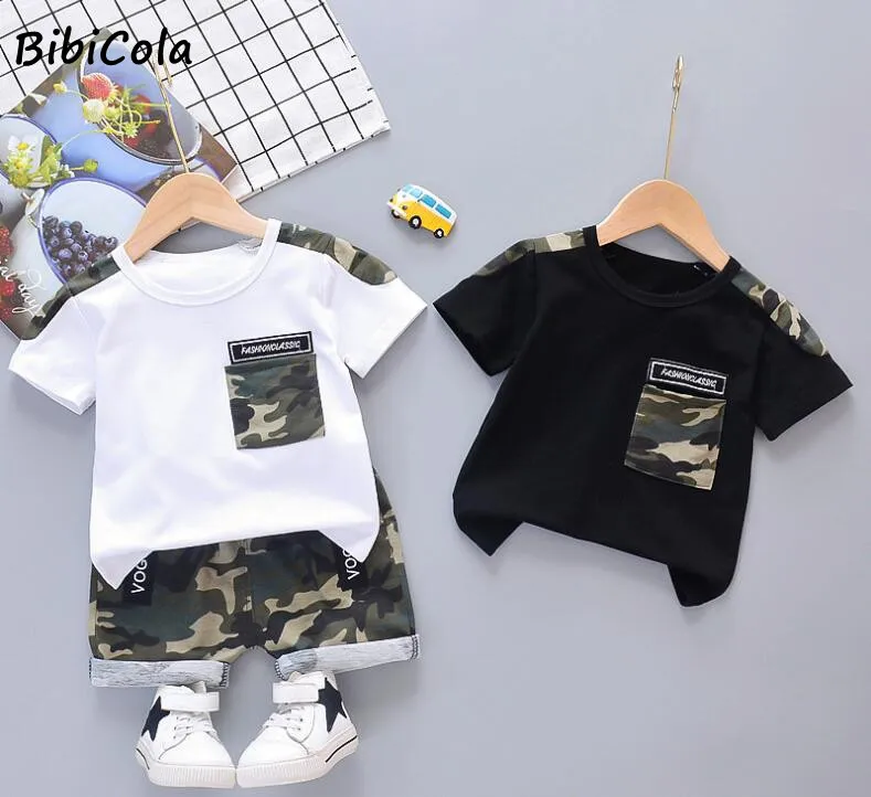 Baby boys clothes sets Summer infnat kids fashion cotton tops+shorts 2pcs Tracksuits for toddler boy casual sport clothing suits |