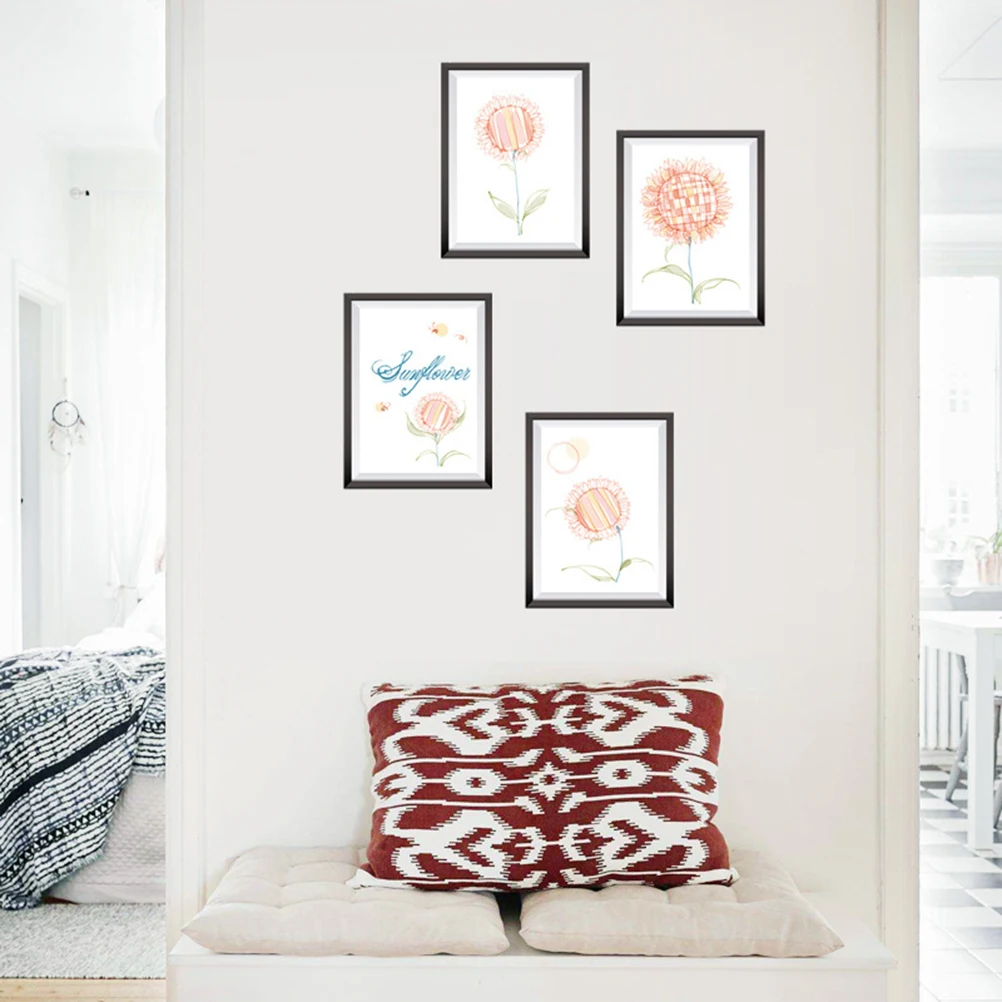 Новое поступление Подсолнух наклейки на стену фото рамка Печать Гостиная