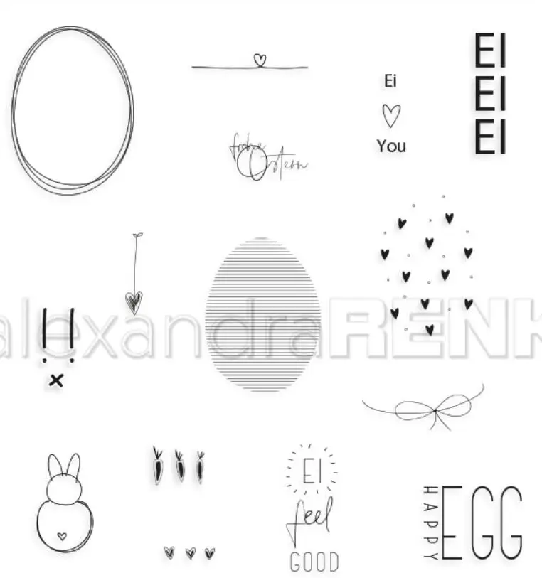 Немецкий прозрачный штамп для самостоятельного изготовления скрапбукинга C627 |