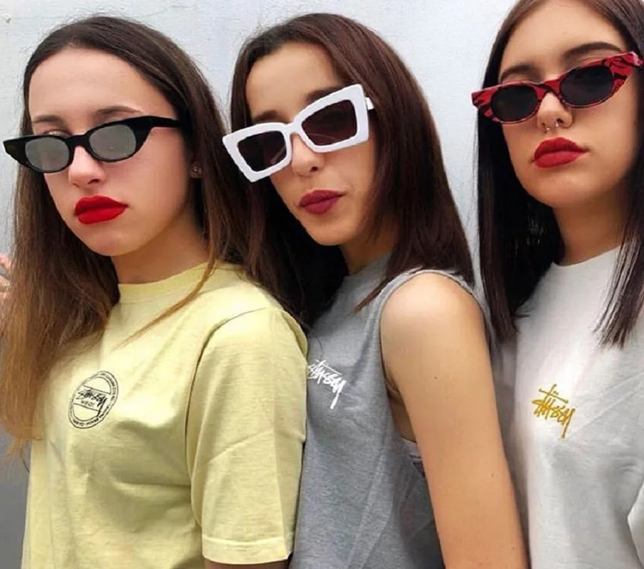 

Square Sunglasses Women 2021 Luxury Brand Designer Eyeglasses Vintage Oculos Feminino Street Eyewear Trend Gafas Lunette Glasses