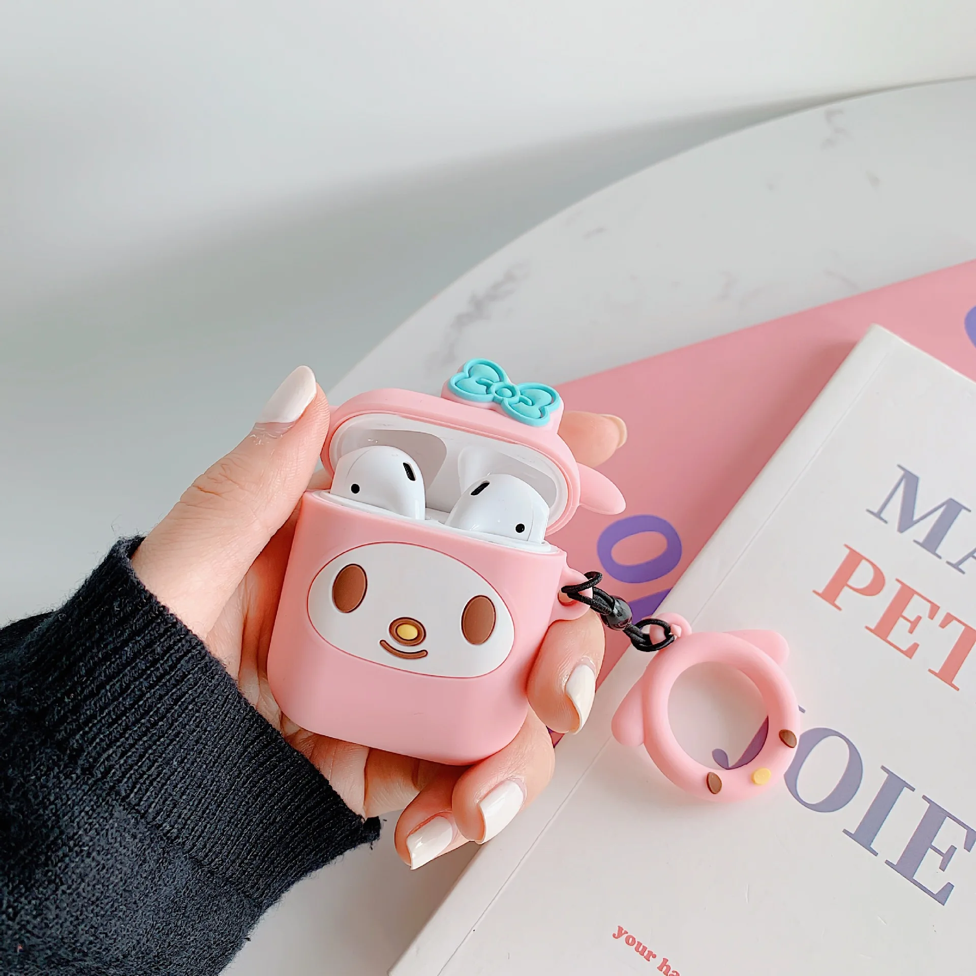 GJ0423 Чехол для наушников AirPods 2 чехол Bluetooth Беспроводная зарядная коробка для Apple Airpods Air pod Защитная крышка для наушников Аксессуары - Цвет: GJ0423