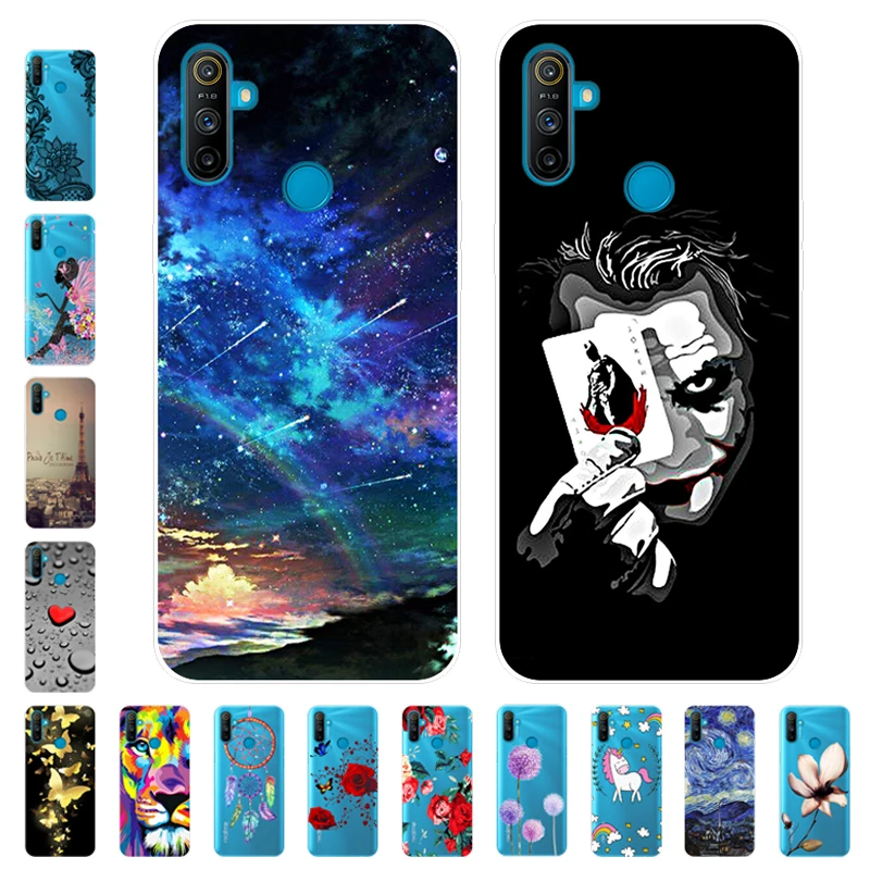 Чехол для Realme C3 мягкая силиконовая мультяшная задняя крышка чехол телефона C 3