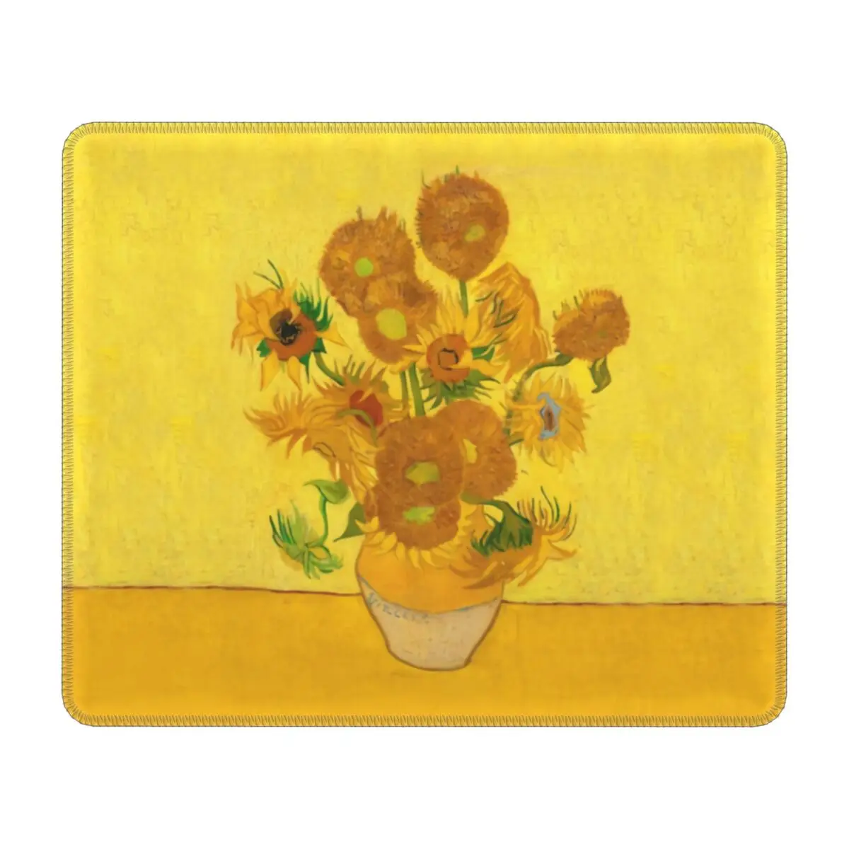 

Vincent Van Gogh Sunflowers Gamer Mouse Pad Non-Slip Rubber Lockedge Mousepad Office Laptop Computer Sun Flowers Mouse Pads Mat
