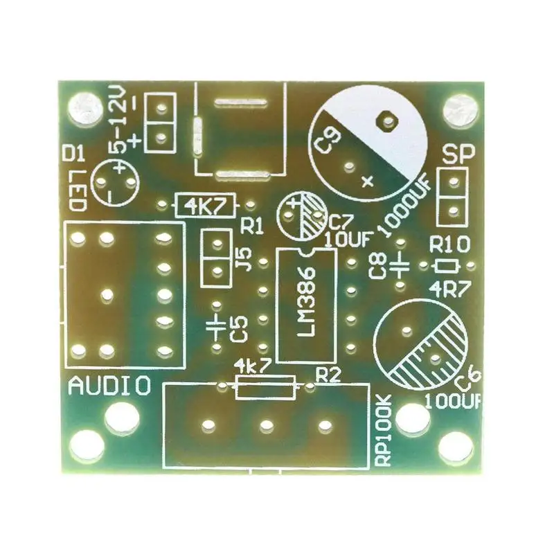 

LM386 ultra-micro mini power amplifier board, low power 3~12V, than kit better TDA2030 consumption X2F3