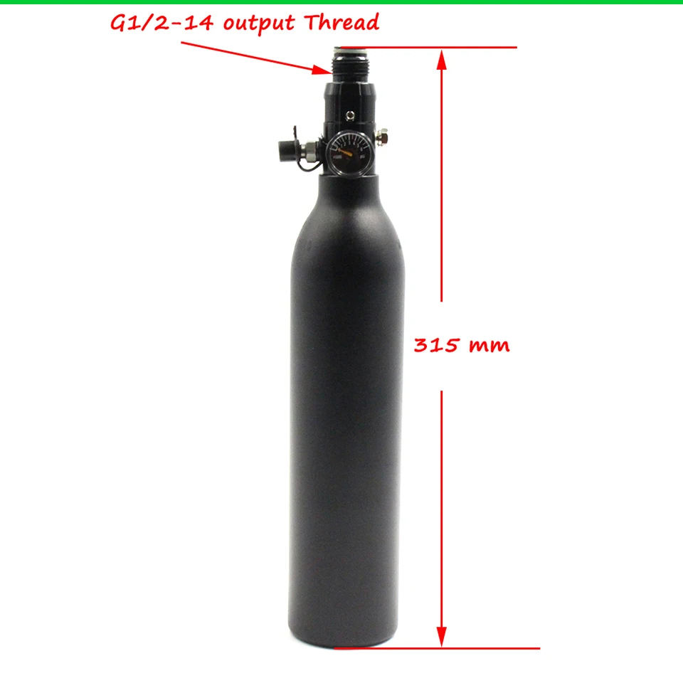 PCP Пейнтбол высокого давления танки 0.35L HPA воздушный охотничий цилиндр 300 бар/4500PSI M18* 1,5 резьба