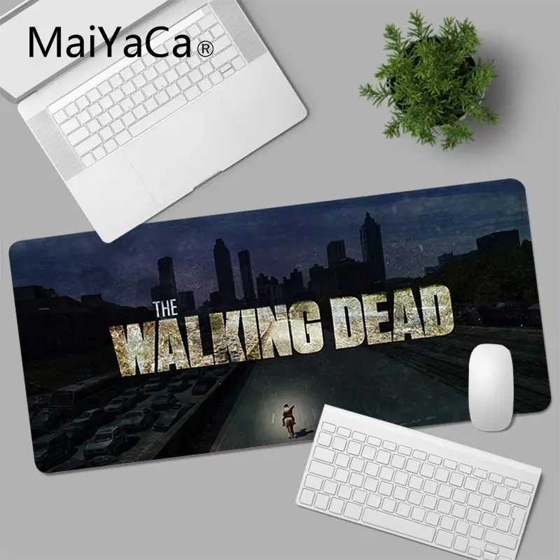 

The Walking Dead Cool New Large Mouse pad PC Computer mat Size for large Edge Locking Speed Version Game Keyboard Pad