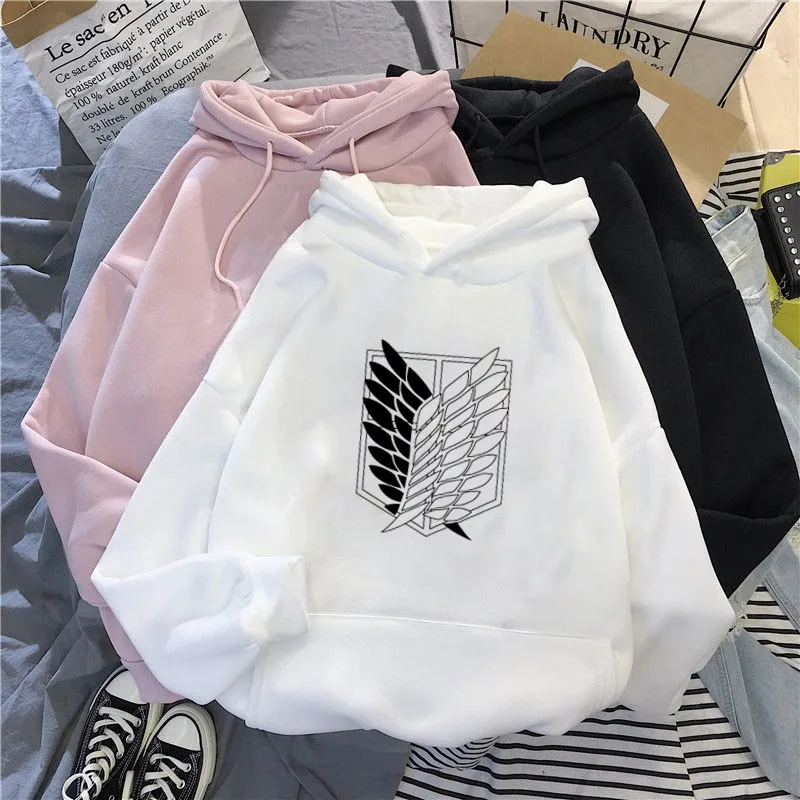 

Anime Attack on Titan Hoodies Harajuku Sweatshirt Unisex Pullover Cosplay Costume
