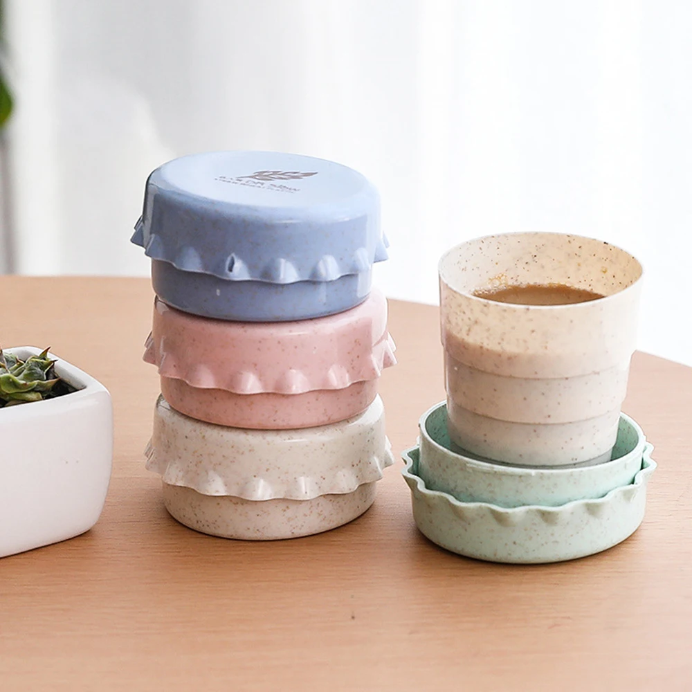 Дорожные Силиконовые Складные Выдвижные чашки объемом 200 мл телескопические