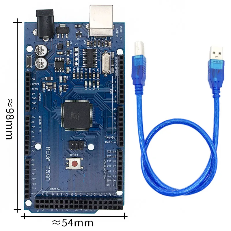 Tenstar Robot MEGA2560 R3 MEGA2560(ATmega2560-16AU CH340G) USB Совместимость Мега 2560