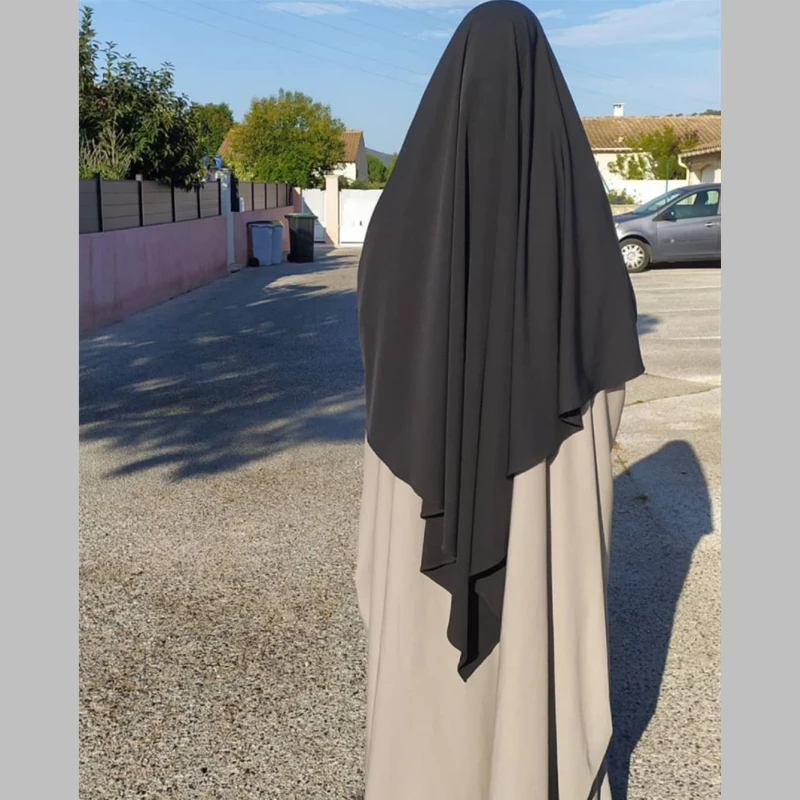 Ramadan Khimar musulmano Hijab preghiera indumento sciarpa Hijab donna Abaya jilbab sopraelevato scialle lungo Nida abbigliamento islamico