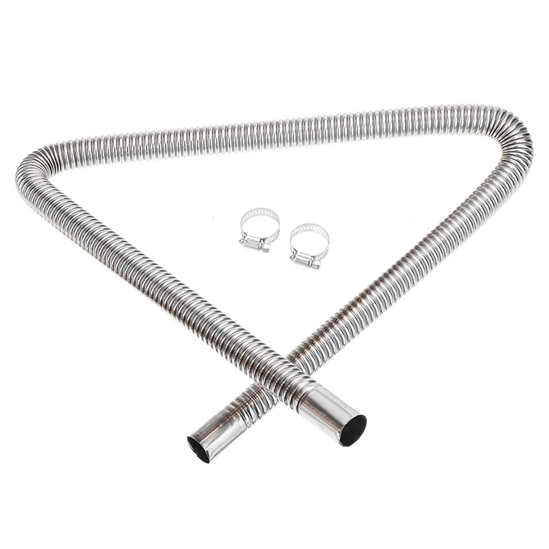 

120 см выхлопная труба из нержавеющей стали, автомобильный паркинг, воздушный Нагреватель, бак, газовый выход, шланг с 2 зажимами, нагреватель...