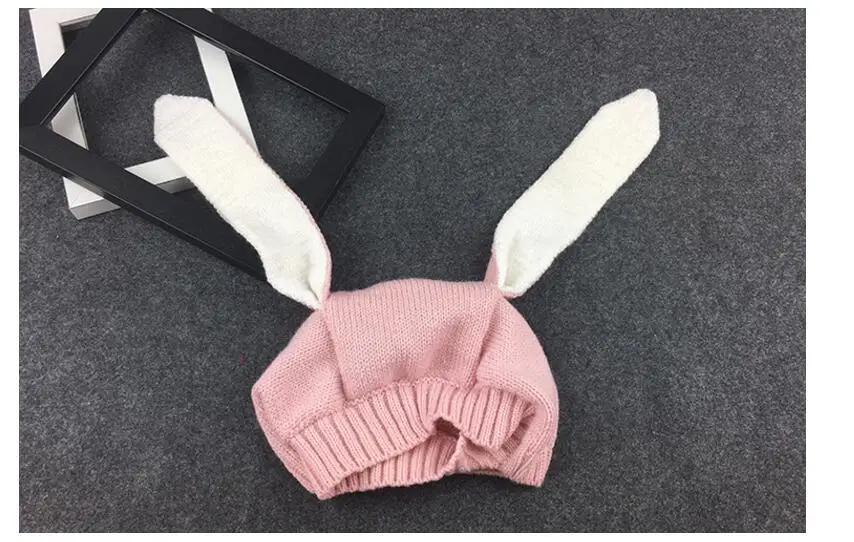 Новая Милая осенне-зимняя вязаная шапка для маленьких мальчиков и девочек милый