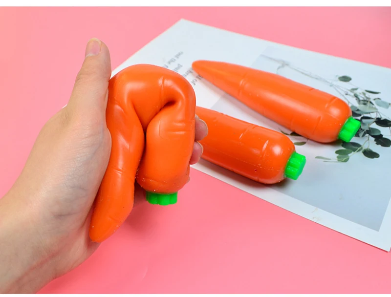 Squish toy Shapeable Banana Carrot Vegetable Squeeze Toy Fidget Toys Stress Relief Not Kids New Palythings Random | Игрушки и хобби