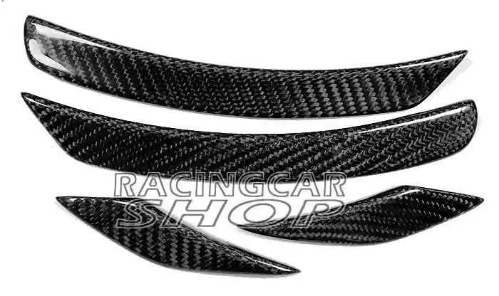 AMG стиль Настоящее углеродное волокно колесо дуговое отделка спойлер для BENZ W204