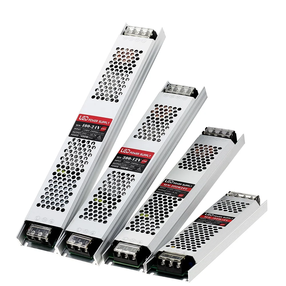 

Ultra thin light box power transformer 12V silent led card advertising 200w300w built-in strip 400w24v