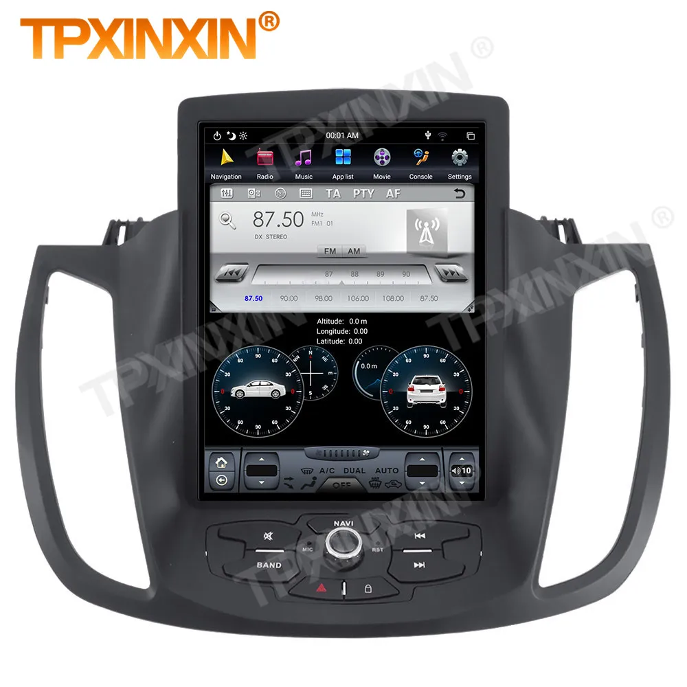 Kaufen Carplay 2 Din Android 9 Tesla Multimedia Stereo Für Ford Kuga 2013 2014 2015 2016 2017 GPS Navi IPS Viedo Audio-Player Kopf Einheit