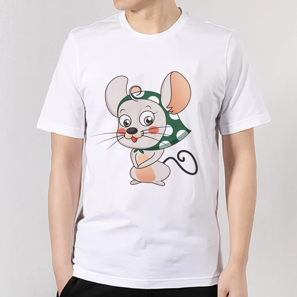 Маунтшарп Том и Джерри шаблон милые мужские футболки Аниме серии унисекс Одежда