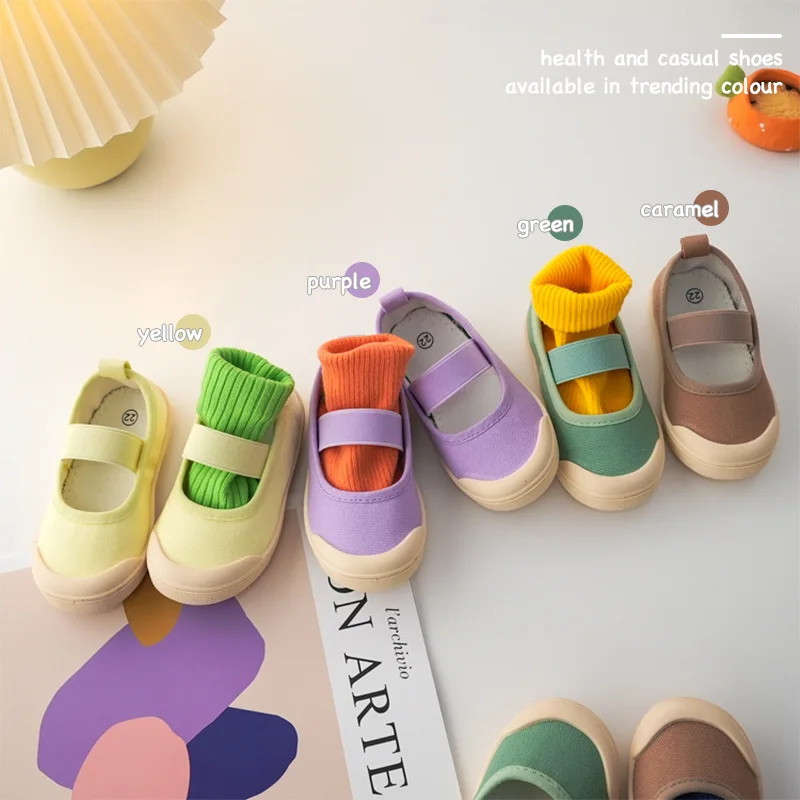 

Spring Summer New Toddler Baby Shoes Solid Color Boys Girls Prewalker Anti-slip Shoes First Walkers Casual Children Cloth Shoes