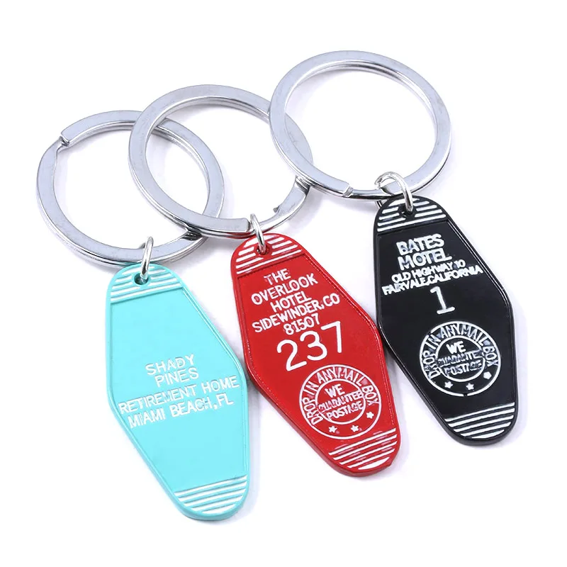 Брелок для ключей ТВ показа двойной пикс большой Северный отель номер 315 брелок с