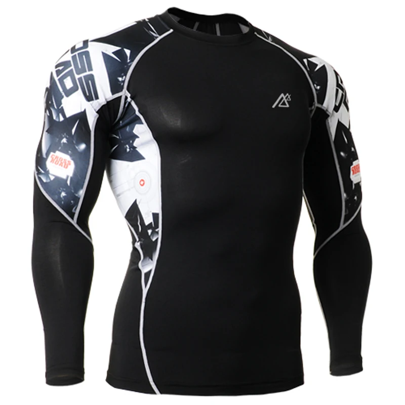 Мужская футболка для велоспорта облегающая s Топы с длинным рукавом футболки |
