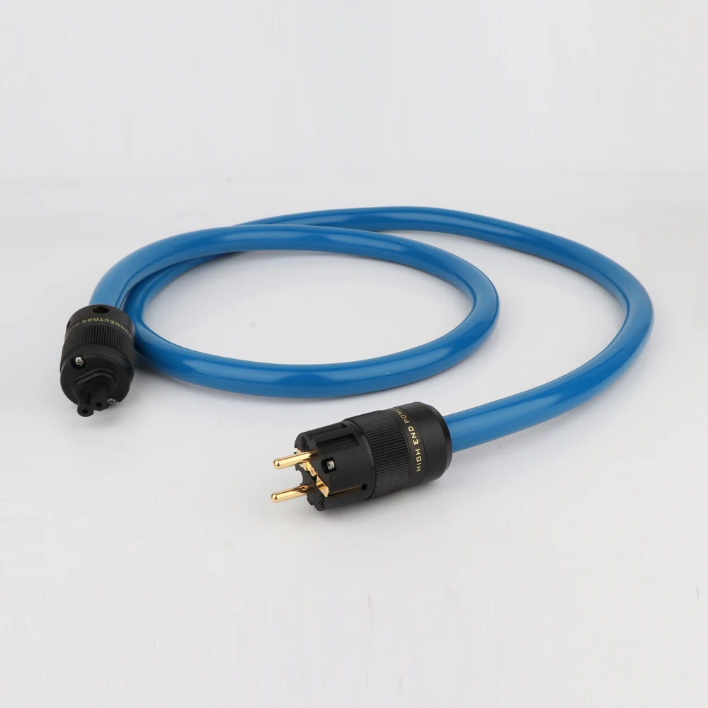 Hi-end OFC посеребренный сетевой кабель переменного тока Hifi Версия ЕС шнур питания