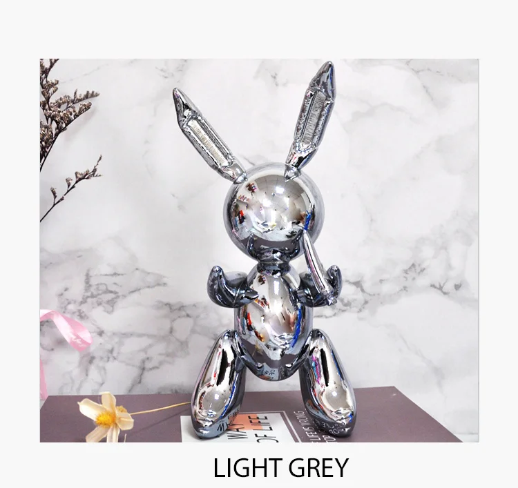 balloon rabbit sculpture home decoration art and craft garden decoration creative statue