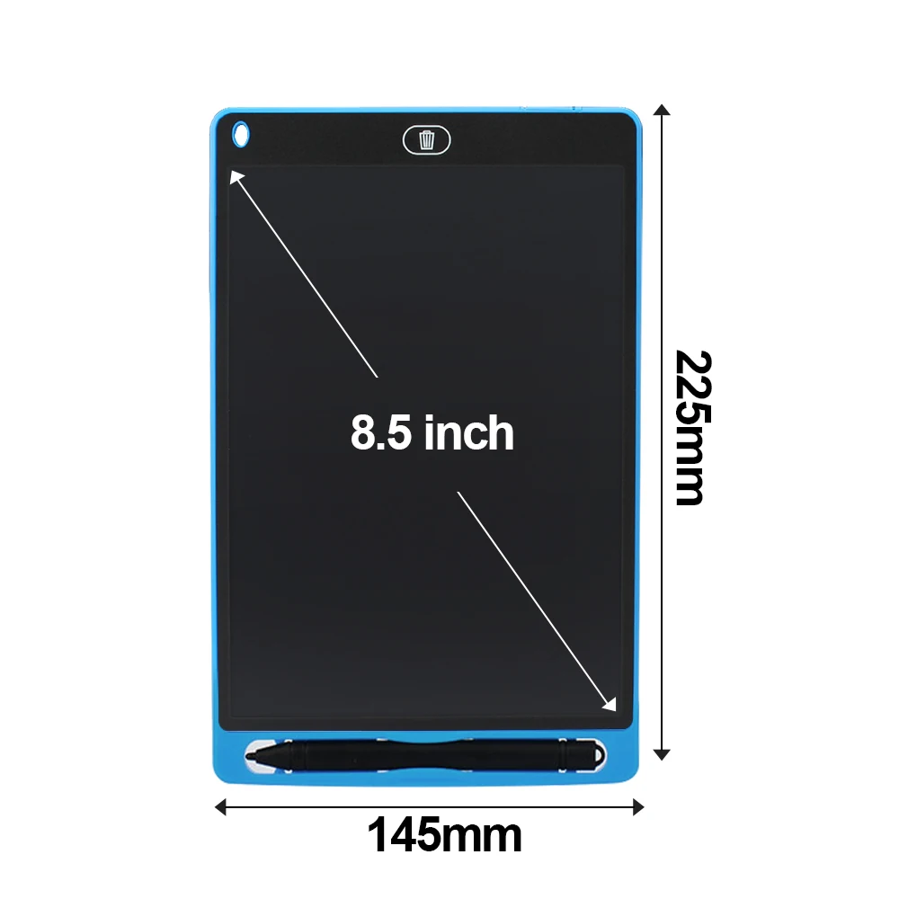 Blue 8.5 inch Графический планшет электронный планшет для рисования Смарт ЖК-планшет для письма стираемая чертежная доска 8,5 12 дюймов светильник-планшет ручка для рукописного ввода - Цвет: Blue 8.5 inch