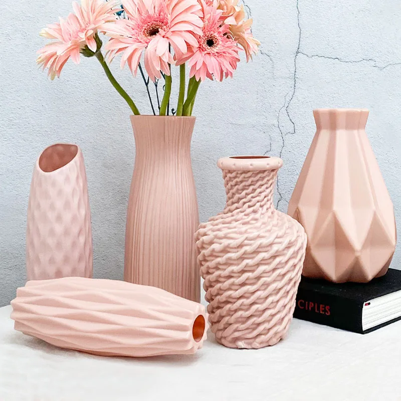 Ваза для цветов домашняя Цветочная композиция гостиной оригами пластиковое