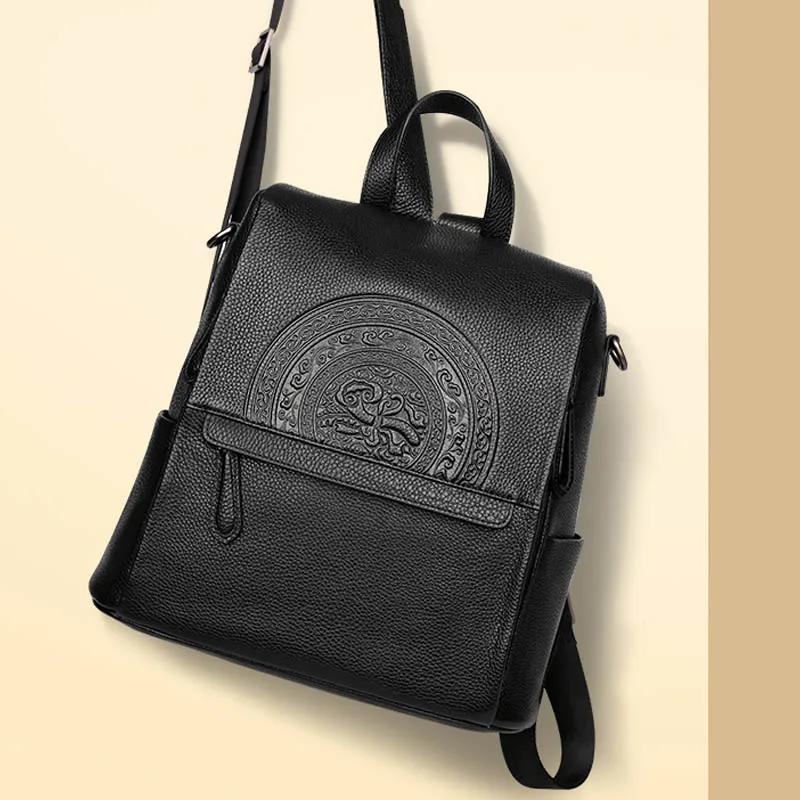 

New fashion top layer retro leather handbag small square bag women's single shoulder messenger Luxury Handbags Messenger bag