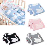 baby blanket knitted newborn swaddle wrap super soft toddler infant bedding quilt for bed sofa basket stroller blankets d0af