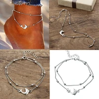 popular women beach anklet gifts fashion dolphin ankle bracelet foot chain alloy