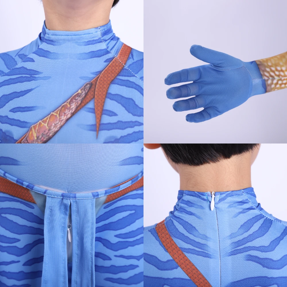2019 Аватар 2 Косплей Костюм для взрослых и детей Zentai Боди Комбинезоны с героями