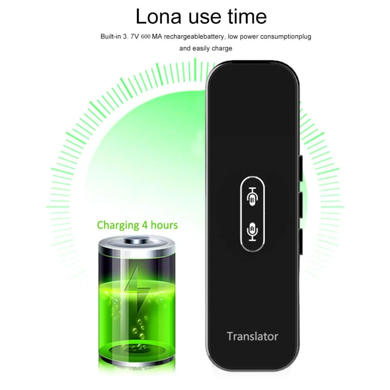 

G6X Portable 3 In 1 Smart Translator With 40+ Languages Instant Bluetooth Translator Support Voice/Text/Photographic