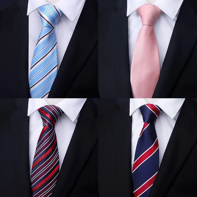 

Business Tie for Men Silk Blue Tie Dots Necktie Set Plaid Cufflinks for Wedding Business Tie 150cm Hi-Tie