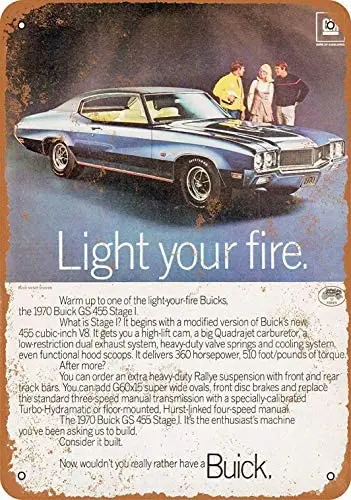 

Metal Sign - Buick GS 455 Stage I - Vintage Decorative Tin Sign