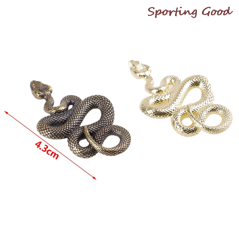 Мини латунный Металлический Брелок В Форме Змеи для ключей ручной работы Модный