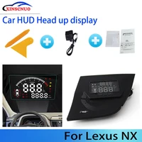 xinscnuo car hud head up display for lexus nx 2017 2018 2019 speedometer projector safe driving screen airborne computer