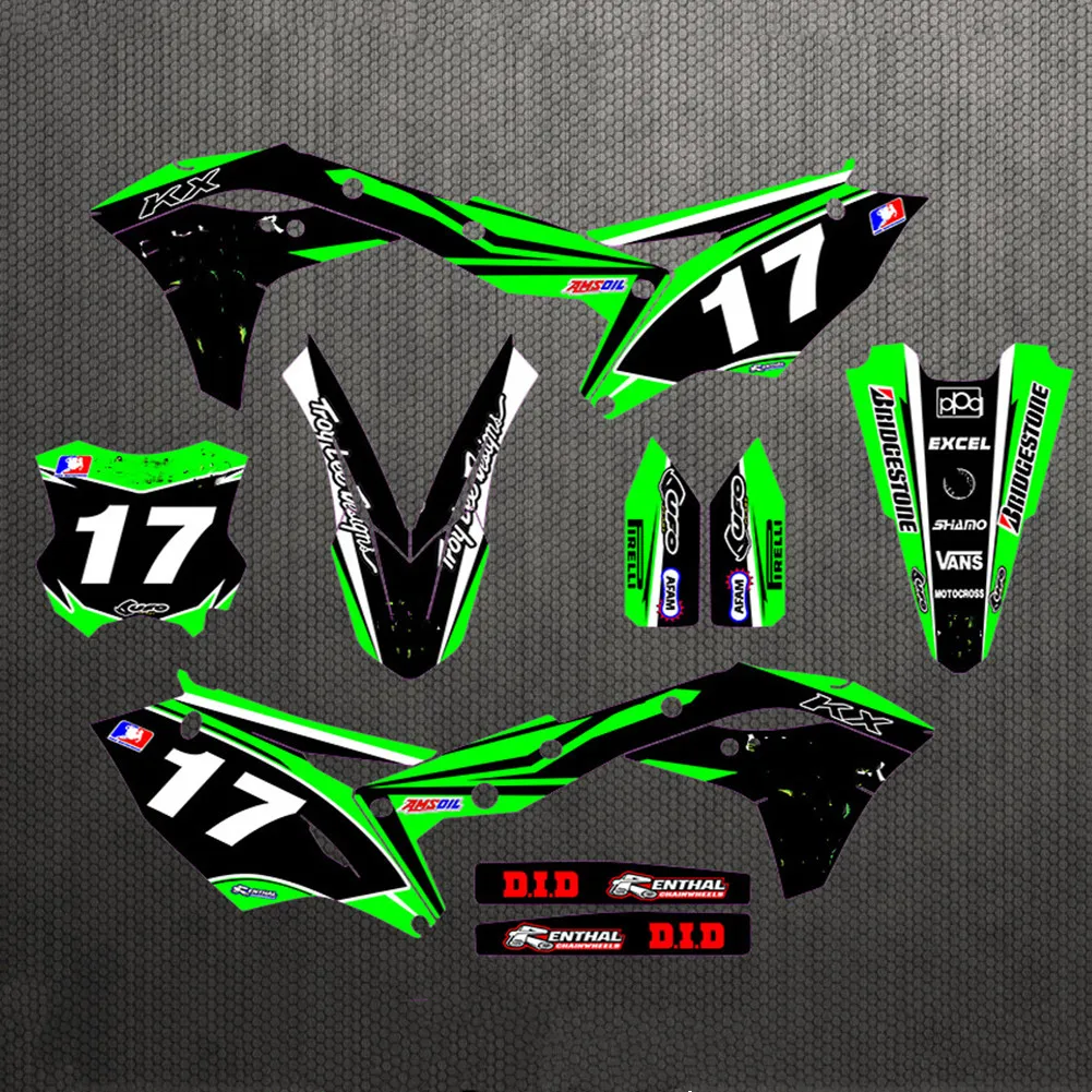 Графические Наклейки для Motocross KXF 250 TEAM наклейки с бесплатными номерами на заказ