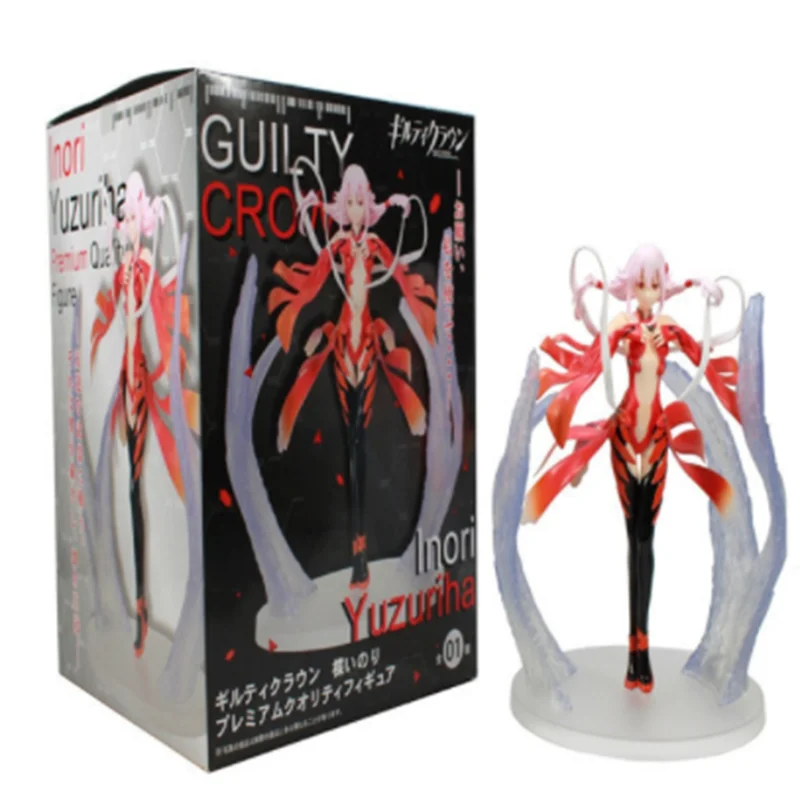 

16cm Yuzuriha Inori Guilt Crown Action Figure Anime Xiaoqi Figure (3rd Generation) PVC Collection Model Dolls Toys for Boy Gifts