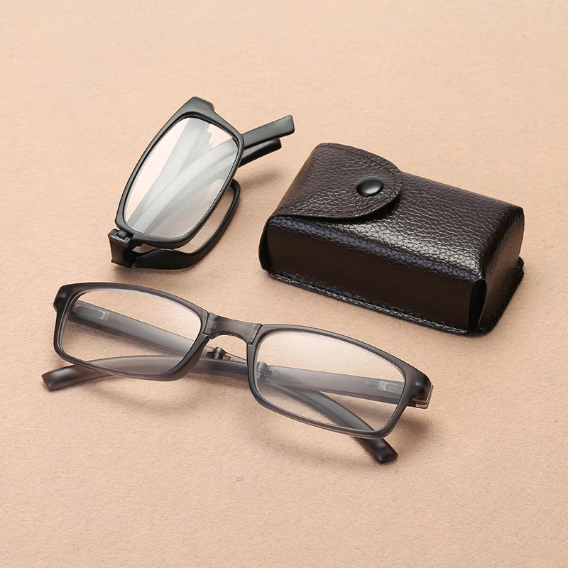 Новые Унисекс Складные очки для чтения с CaseRotating оптический компьютер мини